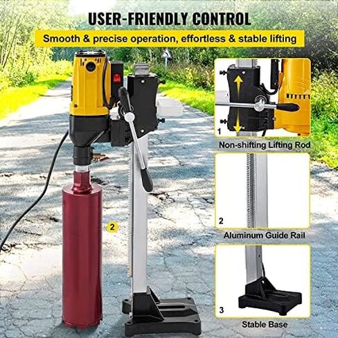 Diamond Core Drill Machine with Wet/Dry Capability - for Masonry, Rock, and Ceramics Drilling in Saudi Arabia