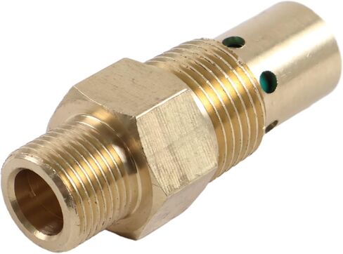 CV221513AV ضاغط الهواء فحص صمام متوافق مع Campbell Hausfeld 1/2 ذكر NPT Tank x 3/8 "أنبوب الضغط 1/8" منفذ تفريغ NPT in Saudi Arabia