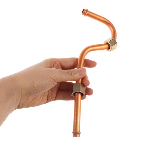 Air Compressor Exhaust Tube Replacement, Aluminum High Pressure Pump Head Connecting Pipes Air Compressor Accessory in Kuwait