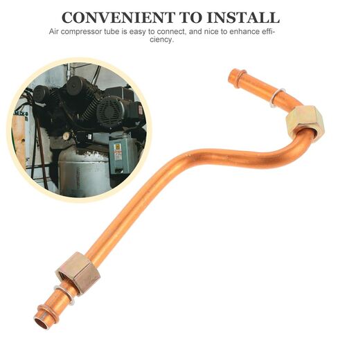 Air Compressor Exhaust Tube Replacement, Aluminum High Pressure Pump Head Connecting Pipes Air Compressor Accessory in Kuwait