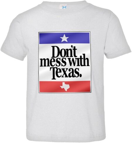 Toddler Dont Mess with Texas Flag Texture Slogan HQ Tee Shirt in Saudi Arabia