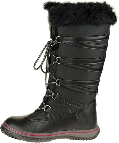 PAJAR Women's Grip Star Tall Winter Waterproof Insulated Snow Boot With Side Zipper and Laces in Saudi Arabia