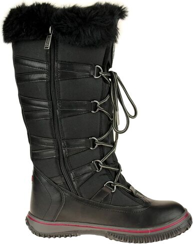 PAJAR Women's Grip Star Tall Winter Waterproof Insulated Snow Boot With Side Zipper and Laces in Saudi Arabia