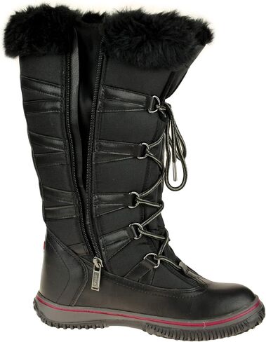 PAJAR Women's Grip Star Tall Winter Waterproof Insulated Snow Boot With Side Zipper and Laces in Saudi Arabia