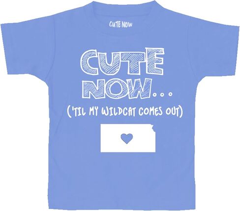 Toddler Kansas T-Shirt 'til my wildcat يخرج Kids State Shirt Top Pick Color 2T-6T in Kuwait
