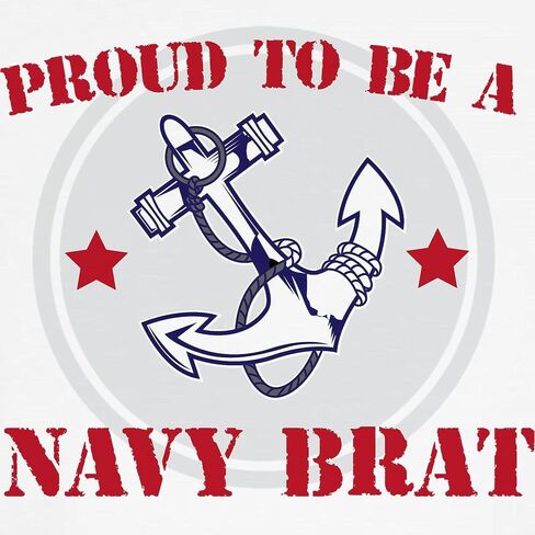 CafePress Proud Navy Brat T Shirt Cute Toddler Graphic Tee, 100% Cotton in Saudi Arabia