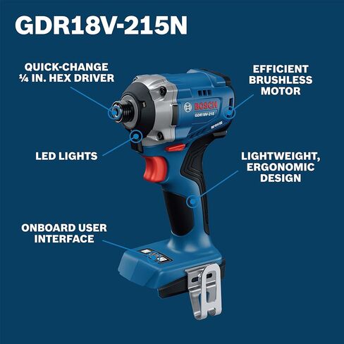 BOSCH GDR18V-215B12 18V DRIVER SHIRCH UND BRISHLESS مع بطارية BAT612 2 AH in Kuwait