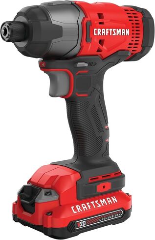 Craftsman CMCF800C1R V20 Brushed Lithium-Ion 1/4 in. Cordless Impact Driver Kit (1.5 Ah) (Renewed) in Saudi Arabia
