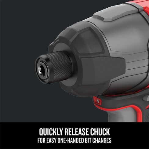 Craftsman CMCF800C1R V20 Brushed Lithium-Ion 1/4 in. Cordless Impact Driver Kit (1.5 Ah) (Renewed) in Saudi Arabia