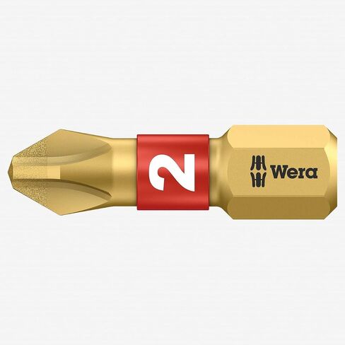 Wera Diamond المغلفة 851/1 BDC Phillip #2 INSERT بت ، 1/4 بوصة محرك (حزمة 10) ، 5056402001 in Saudi Arabia