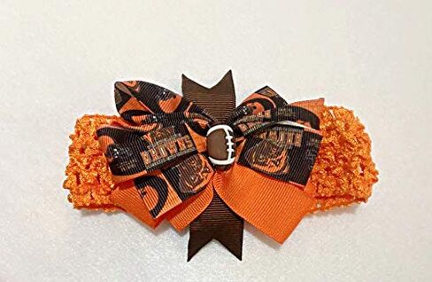 Browns Baby Girl Boutique Bow Crocheted Headband Fits Newborn to Adult in Saudi Arabia