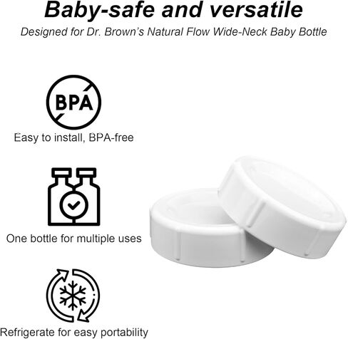 6pcs أغطية زجاجة صغيرة للدكتور براون ، أغطية زجاجة أطفال خالية من BPA للسفر وتخزين قطع الغيار المتوافقة مع الدكتور براون الطبيعي على نطاق واسع in Kuwait