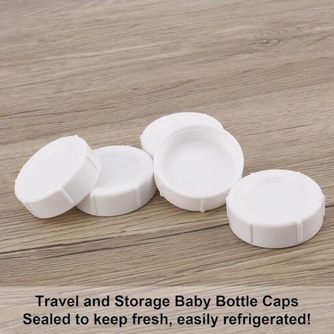 6pcs أغطية زجاجة صغيرة للدكتور براون ، أغطية زجاجة أطفال خالية من BPA للسفر وتخزين قطع الغيار المتوافقة مع الدكتور براون الطبيعي على نطاق واسع in Kuwait