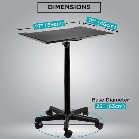Flashpoint 28-48" Photography Posing Table for Home and Studio, Height Adjustable Table with 18x27 Matte Black Finish Reflection-Free Table Top is Perfect for Studio and On-Location Photo Shoot in Saudi Arabia