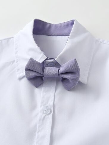 Baby Boys Shorts Sets, Infant Shirt+Shorts+ Tie+Suspenders,Toddler Outfits Suits in Kuwait