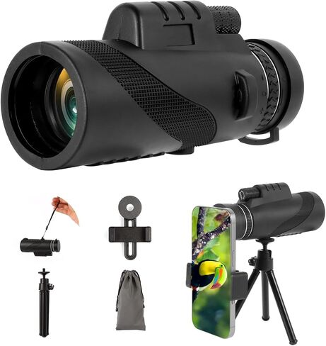 10 × 42 تلسكوب أحادي ، نطاق FMC و BAK4 عالي الطاقة ، قبضة غير قابلة للانزلاق ، مقاومة للماء ، هدايا أعياد الميلاد للرجال أبي في سن المراهقة ، هدايا لعيد ميلاد الزوج ، لصيد المشي لمسافات طويلة في سفر الطيور in Saudi Arabia