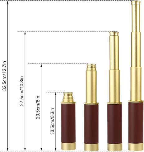 تلسكوب القراصنة ، 25 × 30 قابلة للتكبير أحادي التلسكوب المحمول المحمول المحمولة النحاس أحادي الجسور لمشاهدة الطيور in Saudi Arabia