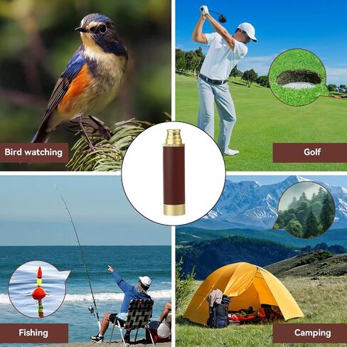 تلسكوب القراصنة ، 25 × 30 قابلة للتكبير أحادي التلسكوب المحمول المحمول المحمولة النحاس أحادي الجسور لمشاهدة الطيور in Saudi Arabia