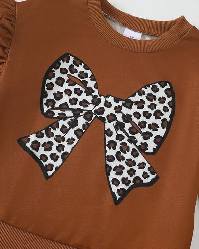 مجموعة ملابس الفتاة Jecson Toddler: Round Neck & Soft Coffits Sweveshirt و Sweats Bans in Kuwait