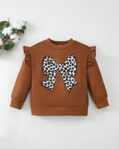 مجموعة ملابس الفتاة Jecson Toddler: Round Neck & Soft Coffits Sweveshirt و Sweats Bans in Kuwait