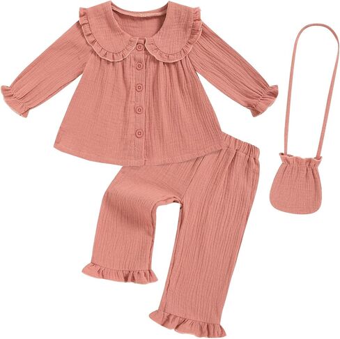 Grnshts Toddler Girl Clothes طفلة سقوط ملابس طويلة الأكمام فتيات الأطفال ملابس بانتس مجموعات لطيفة فتيات صغيرات يسقطون ملابس in Kuwait