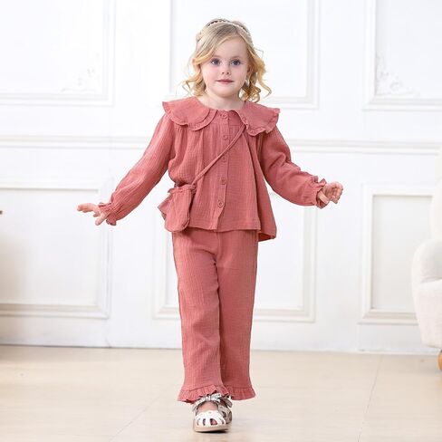 Grnshts Toddler Girl Clothes طفلة سقوط ملابس طويلة الأكمام فتيات الأطفال ملابس بانتس مجموعات لطيفة فتيات صغيرات يسقطون ملابس in Kuwait