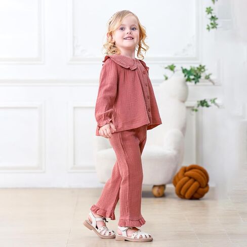 Grnshts Toddler Girl Clothes طفلة سقوط ملابس طويلة الأكمام فتيات الأطفال ملابس بانتس مجموعات لطيفة فتيات صغيرات يسقطون ملابس in Kuwait