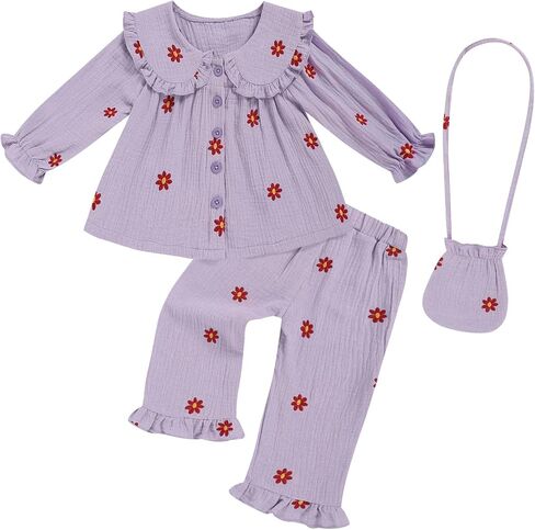 Grnshts Toddler Girl Clothes طفلة سقوط ملابس طويلة الأكمام فتيات الأطفال ملابس بانتس مجموعات لطيفة فتيات صغيرات يسقطون ملابس in Kuwait