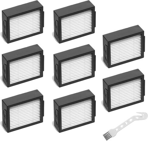 Combo 10 Max Replacement Filter Compatible with iRobot Roomba Combo j7+, Combo j9+, 10 Max, Robotic Vacuum and Mop Replacement Filter Parts,High-Effiency HEPA,8 Pack in Kuwait