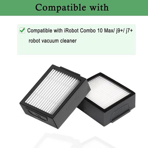 Combo 10 Max Replacement Filter Compatible with iRobot Roomba Combo j7+, Combo j9+, 10 Max, Robotic Vacuum and Mop Replacement Filter Parts,High-Effiency HEPA,8 Pack in Kuwait