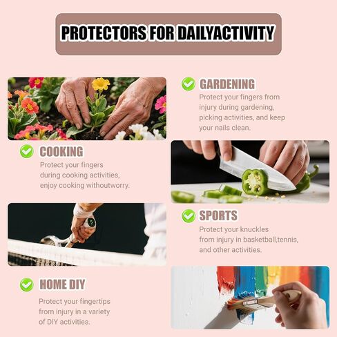 14pcs Finger Cover Protector Anti-Cut Fingertip Finger Cover Anti-Cut Finger Bed Protector Reusable Finger Cover Thumb Finger Protector Bed Suitable for Work, Sculpture in Kuwait