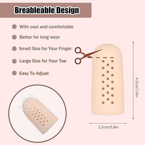 14pcs Finger Cover Protector Anti-Cut Fingertip Finger Cover Anti-Cut Finger Bed Protector Reusable Finger Cover Thumb Finger Protector Bed Suitable for Work, Sculpture in Kuwait