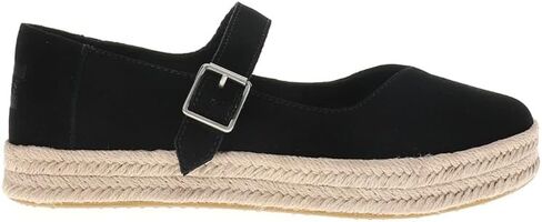 TOMS Womens Carolina Mary Jane Espadrille Flats Casual - Black in Saudi Arabia