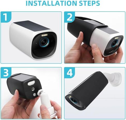 Silicone Skin for eufy Cam 3, Weather-Resistant Camera Cover for Eufy Security S330 eufyCam 3 in Saudi Arabia