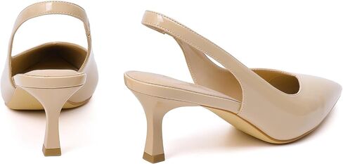 Susanny Kitten Heels for Women Closed Pointed Toe Slingback Shoes in Saudi Arabia