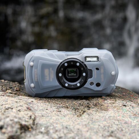 JJC WG-90 WG-80 سترة السيليكون ، سترة السيليكون لـ Ricoh Pentax WG-80 WG-90 تحت الماء ، ومضاد للسرقة ، وغطاء للحالة ، يوفر حماية إضافية وقبضة in Kuwait
