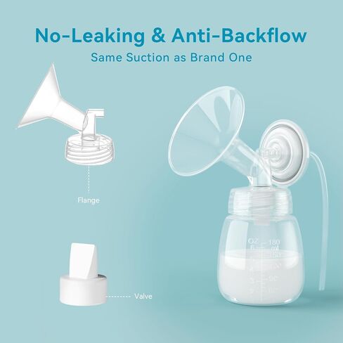 4PCS 21mm Breast Pump Flanges, Duckbill Valves Compatible with Spectra S1/S2/9Plus/Synergy Gold, Motif Luna, Wide-Mouth Bottle Fit, Breast Pump Accessories in Saudi Arabia