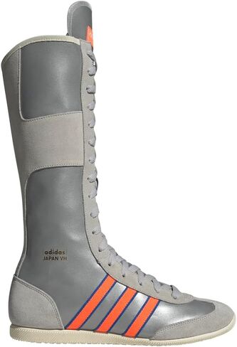 adidas Womens Originals Japan Round Toe Lace Up Casual Boots Knee High - Orange, Silver - Size 6.5 M in Saudi Arabia