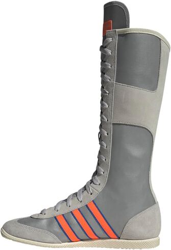 adidas Womens Originals Japan Round Toe Lace Up Casual Boots Knee High - Orange, Silver - Size 6.5 M in Saudi Arabia