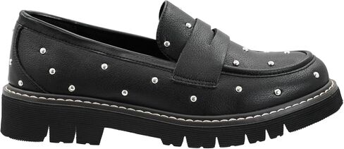 Corkys Footwear Hey Girl Girl Women's Muffin Heeled Loafer - مع كعب 1.5 بوصة ، وأعلى ، ونعال إيفا الناعمة من أجل الراحة الأنيقة والأسلوب العصري in Saudi Arabia