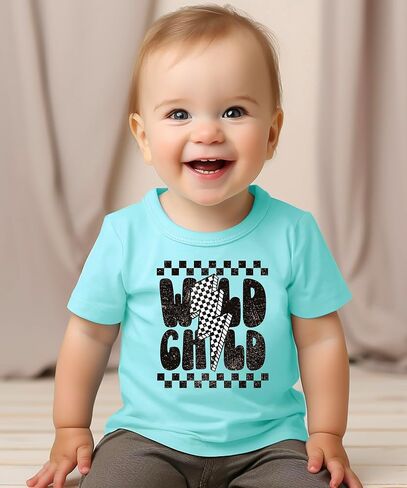 Olive يحب قميص Apple Wild Child Tendy Teee اليومي للشباب والأولاد الصغار in Kuwait