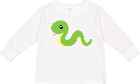 inktastic Cute Snake, Little, Baby, Green Snake Toddler Long Sleeve T-Shirt in Saudi Arabia