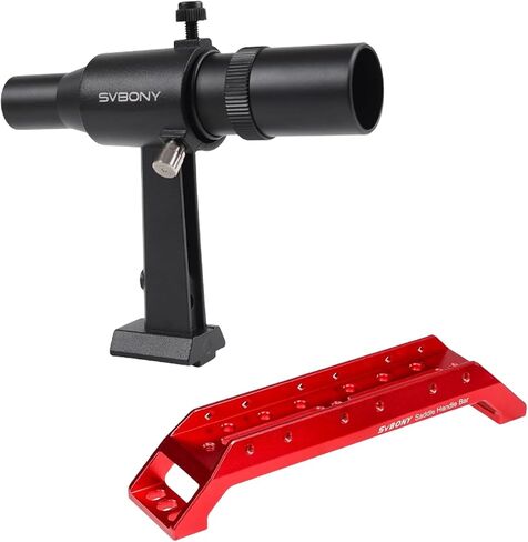 Svbony SV182 Finderscope for Telescope ، نطاقات الباحث 6x30 ، عدسة الكاميرا البصرية الإيجابية ، حزمة العدسة ذات العناصر المكونة من FMC مع قاعدة SV211 Dovetail 203mm ، شريحة Mount Scope Finder Scope in Saudi Arabia