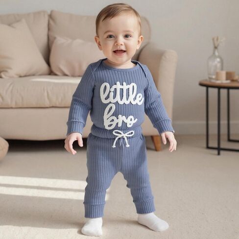 Pengnight Newborn Baby Boy Cloths Long Longe Bro Bro Romper Ponts pants مجموعة الخريف ملابس الشتاء 0 3 6 9 12 شهرًا in Kuwait