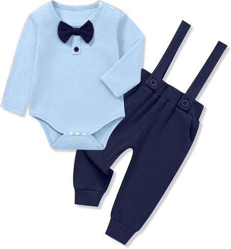 SANMIO Baby Boy Clothes Outfits 0 3 6 12 18 Months Long Sleeve Romper and Pants Sets Infant Baby Boy Fall Winter Clothing Set in Saudi Arabia