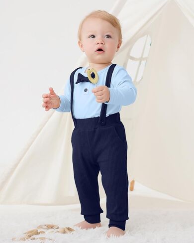 SANMIO Baby Boy Clothes Outfits 0 3 6 12 18 Months Long Sleeve Romper and Pants Sets Infant Baby Boy Fall Winter Clothing Set in Saudi Arabia
