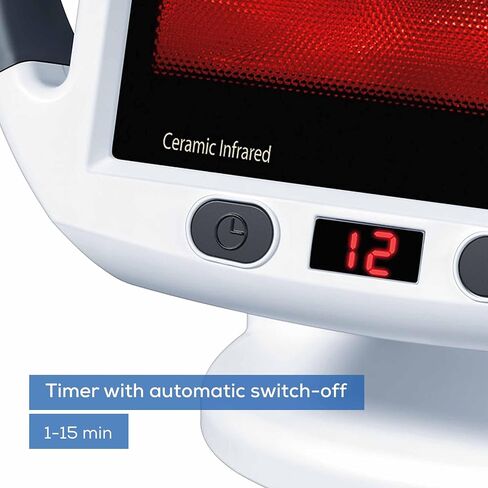 Beurer IL50 Infrared Heat Lamp, Red Light Heat Device (Portable), for Muscle Pain and Cold Relief, Improves Blood Circulation, 300W, Safety-Features in Saudi Arabia