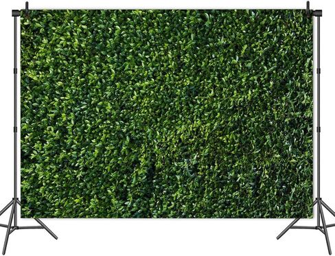 HQM 7x5FT Nature Spring 3D Green Leaves Theme Photo Background Wedding Birthday Party Newborn Baby Shower Photography Backdrops Zoo Decor Shoot Props Bannner in Kuwait