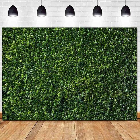 HQM 7x5FT Nature Spring 3D Green Leaves Theme Photo Background Wedding Birthday Party Newborn Baby Shower Photography Backdrops Zoo Decor Shoot Props Bannner in Kuwait