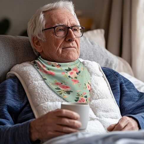 البالغين البالغين باندانا المرايل ناعمة الامتصاصات الطالبة المذهلة المرايل اللعاب من منشفة مثلث المريلة للرجال النساء المراهقات المسنين in Kuwait